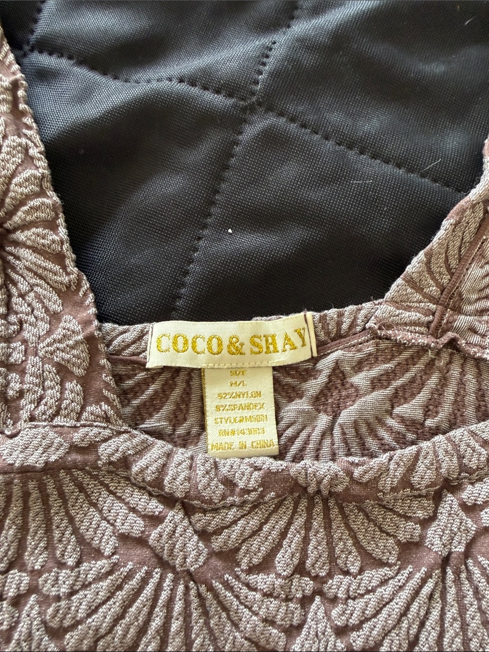 Coco & Shay Mauve Textured Tank Top - Women's Lightweight Layer
